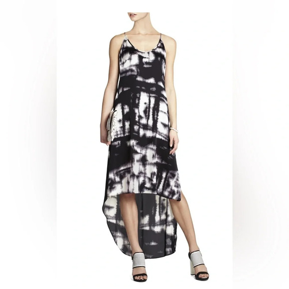 BCBGMaxAzria Dresses & Skirts - BCBG MAX AZRIA Black Combo Rory  Sleeveless Halter Neck Dress